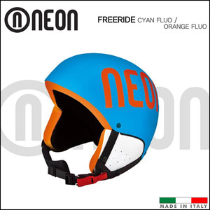 네온 FREERIDE 프리라이드 스키 헬멧/스노우보드 헬멧 (Cyan Fluo/Orange Fluo)