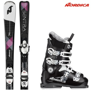 노르디카 SENTRA 74 R black + 노르디카 SPORTMACHINE 65 W 여성용 스키 세트
