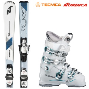 노르디카 SENTRA 74 R white + 테크니카 TEN.2 70 W HVL 여성용 스키 세트