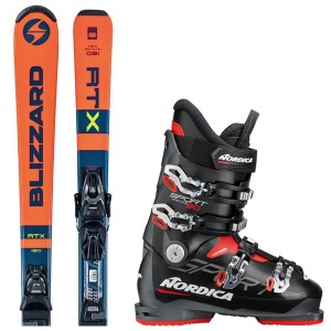 블리자드 RTX ORANGE + 노르디카 SPORTMACHINE 80 스키 세트