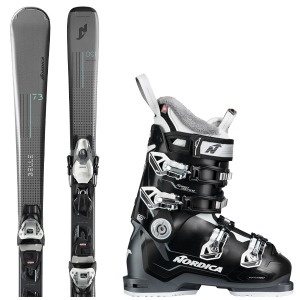 노르디카 BELLE 73 FDT ANTHRACITE + 노르디카 SPEEDMACHINE 85 W 여성용 스키 세트