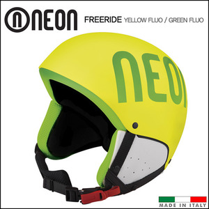 네온 FREERIDE 스키 스노우보드 헬멧 (Yellow Fluo / Green Fluo)